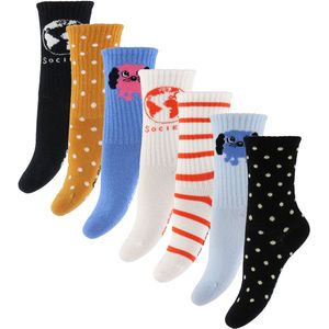 Mini Rodini Sokken - 7-pack - Hondje - Multi - Mini Rodini - 36/39 - Sokken