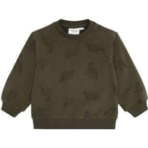 The New Siblings Sweatshirt - TnsLaurent - Ivy Green Dino Aop - The New - 1 jaar (80) - Sweatshirt