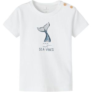 Name It T-Shirt - NbmFogat - Bright White - Name It - 56 - T-Shirts