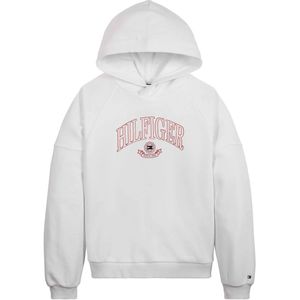 Tommy Hilfiger Hoodie - Hilfiger Varsity - White - Tommy Hilfiger - 8 jaar (128) - Hoodie