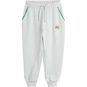 Mini Rodini Joggingbroek - ABC - Grijs - Mini Rodini - 8-9 jaar (128-134) - Joggingbroek