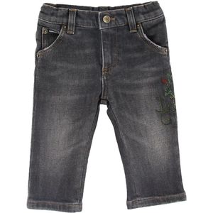 Dolce & Gabbana Jeans - Antracit m. Borduurwerk - Dolce & Gabbana - 9-12 mnd - Jeans
