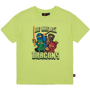 LEGO® Wear Ninjago T-Shirt - LwTaffy - Helder Green - LEGO® Wear - 4 jaar (104) - T-Shirts
