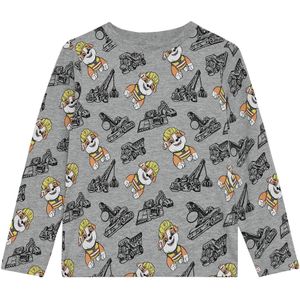 Minymo Blouse - Paw Patrol - Grijs Gevlekt - Minymo - 4 jaar (104) - Shirts