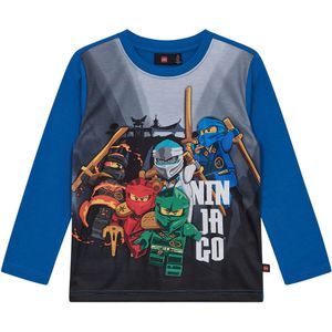 LEGO® Wear Ninjago Blouse - LwTaffy - Blauw - LEGO® Wear - 4 jaar (104) - Shirts
