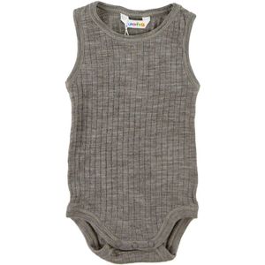 Joha Romper mouwloos - Wol - Bruin Gevlekt - Joha - 50 - Romper Mouwloos