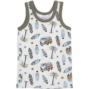 Joha Onderhemd - Off White m. Print - Joha - 90 - Onderhemd