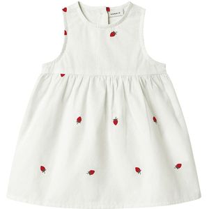 Name It Spencer - NbfDerilla - Bright White/AARDBEI - Name It - 56 - Jurk