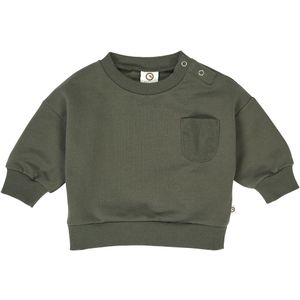 Müsli Sweatshirt - Baby - Cozy Ik Pocket - Deep Green - Müsli - 74 - Sweatshirt