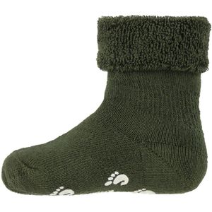 Fuzzies Sokken - Anti-Slip - Legergroen - Fuzzies - 15/16 - Sokken