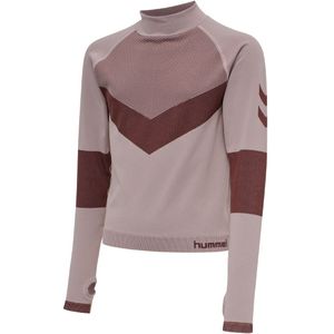Hummel Blouse - HMLKith - Bijgesneden - Vintage Roze m. Bordeaux - Hummel - 11-12 jaar (146-152) - Shirts