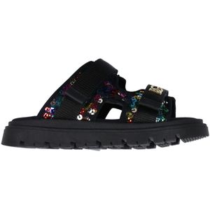 Dolce & Gabbana Sandalen - Zwart m. Pailletten - Dolce & Gabbana - 33 - Sandalen