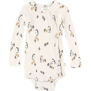 Joha Wikkelromper l/s - Bamboe - Licht Beige - Joha - 40 - Romper L/S