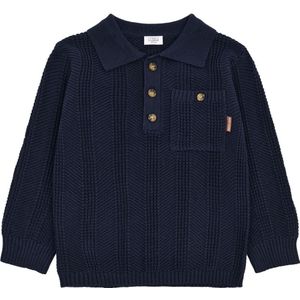 Hust and Claire Blouse - Gebreid - HCPelle-structuur - Meer Navy - Hust and Claire - 2 jaar (92) - Shirts