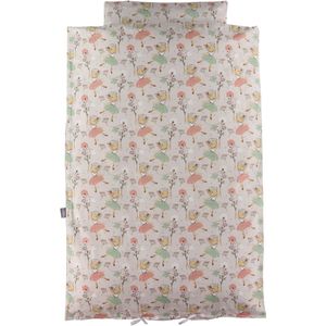 Nørgaard Madsens Beddengoed - Baby - Beige m. Roze Ballerina - Nørgaard Madsens - Baby - Beddengoed - Baby