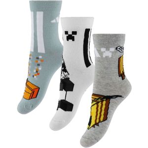 adidas Performance Sokken - 3-pack - LK Minecraft - Wosa/Mgreyh - adidas Performance - 25/27 - Sokken