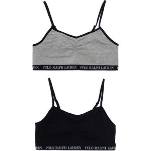 Polo Ralph Lauren Tops - 2-pack - Zwart/Grijs Gevlekt - Polo Ralph Lauren Acc - 13-15 jaar (158-170) - Ondergoed