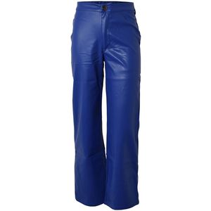 Hound Broek - Imitatie Leer - Breed - Kobalt Blue - Hound - 12 jaar (152) - Broeken - Katoen