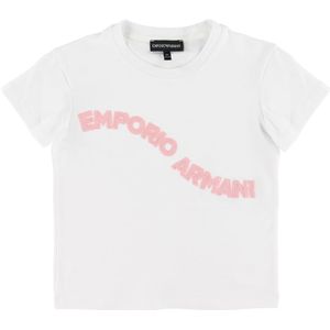 Emporio Armani T-Shirt - Wit m. Logo - Emporio Armani - 12 jaar (152) - T-Shirts
