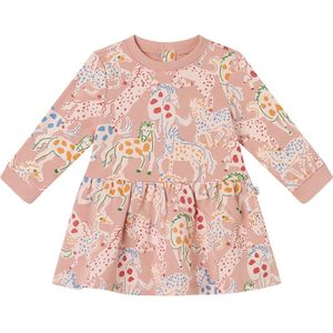 Stella McCartney Kids Sweatjurk - Roze m. Paarden - Stella McCartney Kids - 12 mnd - Jurk