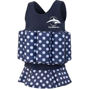 Konfidence - Drijfpak Polka Dot - Navy - Junior - Lycra