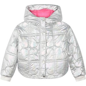 Billieblush - Gevoerde Jas - Puffer - Wit Gemetalliseerd - Donsjassen
