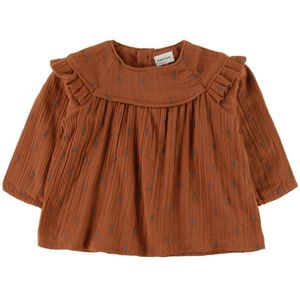 Mini A Ture Blouse - Cenia - Leather Brown - Mini A Ture - 68 - Shirts