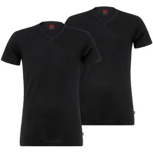 Levis T-Shirt - 2-pack - V-Neck - Zwart - Levis - S - Small - T-Shirts