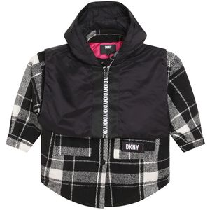 DKNY Jas - Zwart/Wit Geruit m. Vest - DKNY - 14 jaar (164) - Zomerjas