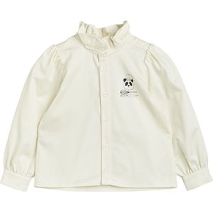 Mini Rodini Overhemd - Chef Panda - Wit - Mini Rodini - 4-5 jaar (104-110) - Overhemd