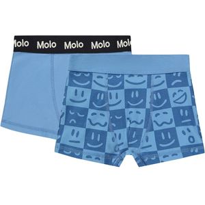Molo Boxershorts - Justin - 2-pack - Blue Vibes - Molo - 3-4 jaar (98-104) - Boxershorts