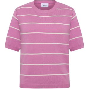 Grunt T-Shirt - Gebreid - GrFerro - Rose Stripe - Grunt - 8 jaar (128) - T-Shirts