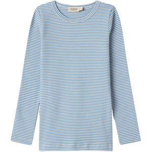 MarMar Blouse - Rib - Modaal - Tani - Blue Stripe - MarMar - 2 jaar (92) - Shirts