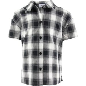 Grunt Overhemd - Ditte - Zwart/Wit m. Ruiten - Grunt - 10 jaar (140) - Hemd S/S