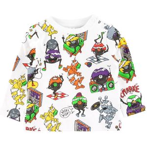 Stella McCartney Kids Blouse - Music Monsters - Wit - Stella McCartney Kids - 68 - Shirts