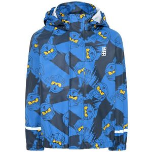 LEGO® Ninjago Regenjas - PU - Jonathan 103 - Blauw m. Ninja's - LEGO® Wear - 11 jaar (146) - Regenjas