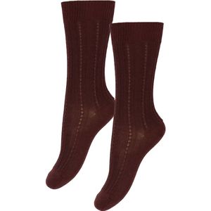 FUB Sokken - Wol - Rib - 2-pack - Veenbes - FUB - 22/24 - Sokken