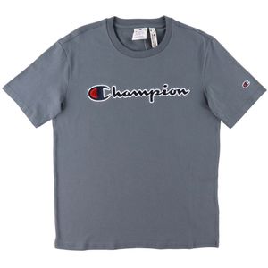 Champion Fashion T-Shirt - Grijs m. Logo - Champion - 16-18 jaar (176-188) - T-Shirts
