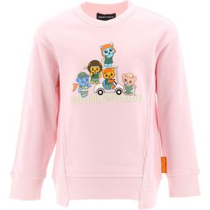 Emporio Armani Sweatshirt - Festivalbloei m. Print - Emporio Armani - 10 jaar (140) - Sweatshirt