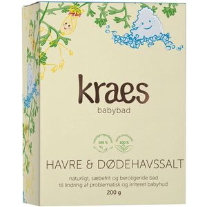Kraes Babybadje - Haver & Dode Zeezout - 200 g - Kraes - OneSize - Verzorgingsproducten