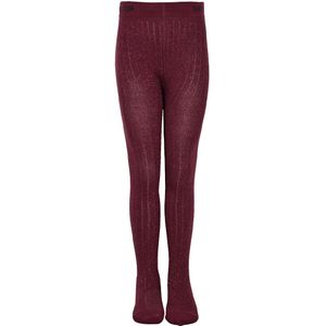 Melton Panty's - Bordeaux m. Glitter - Melton - 56/62 - Panty's