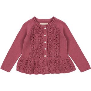 Konges Sløjd Cardigan - Gebreid - Cabby - Deco Rose - Konges Sløjd - 1 jaar (80) - Cardigan