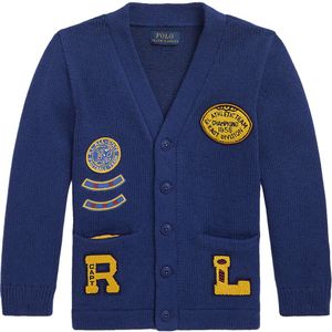 Polo Ralph Lauren Cardigan - Gebreid - Royal Combinatie - Polo Ralph Lauren - 3 jaar (98) - Cardigan