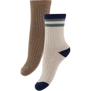 Konges Sløjd Sokken - 2-pack - Rib - Navy Stripe - Konges Sløjd - 17/18 - Sokken