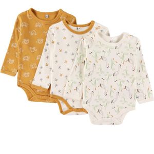 Pippi Romper - 1 st. - Assorti - L/Æ - Unisex m. Patroon - Pippi Baby - 50 - Romper L/S