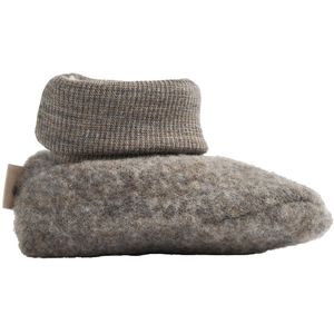 Wheat Kruipschoenen - Wolfleece - Lei - Brown Gemêleerd - Wheat - 12-24 mnd - Kruipschoenen