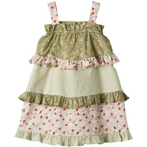 Wheat Jurk - Leah - Green Mix - Wheat - 4 jaar (104) - Jurk