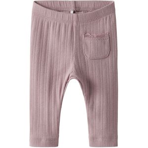 Name It Leggings - Rib - NbfSiva - Aandenken Lilac m. Pointelle - Name It - 56 - Leggings