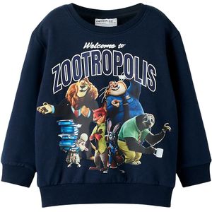 Name It Sweatshirt - NmmNoël - Zootropolis - Navy Blazer - Name It - 3 jaar (98) - Sweatshirt
