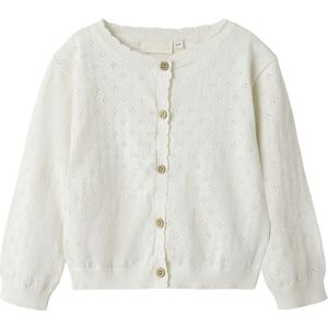 Lil Atelier Cardigan - Gebreid - NmfGliva - Coconut Melk - Lil Atelier - 2 jaar (92) - Cardigan